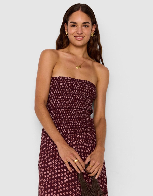 MINKPINK - Sierra Ruched Maxi Dress