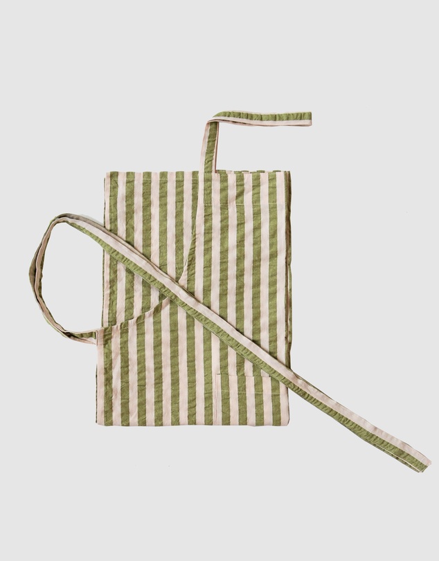 Mosey Me - Pistachio Seersucker Apron