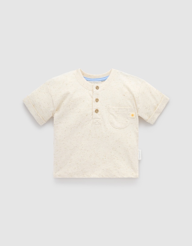 Purebaby - Henley Tee -Kids-Babies