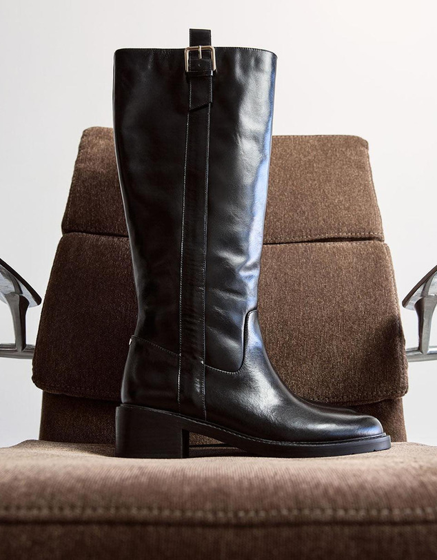 Wittner - Bobby Long Boots Black Leather