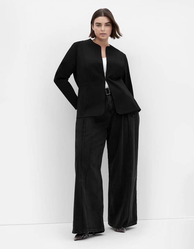 City Chic - Plus size Peyton Ponte Jacket - black