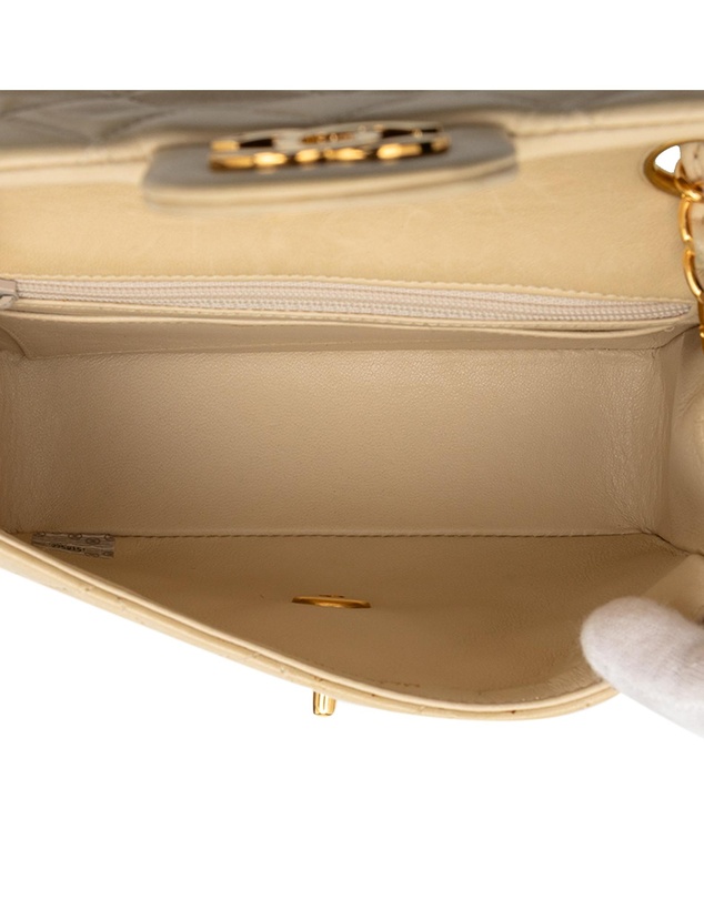 Pre-Loved by Azura Reborn - Pre-Loved Mini Square Classic Lambskin Single Flap