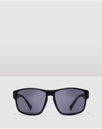 Hawkers Co - Black Black Dark Faster Raw Sunglasses for Men and Women UV400