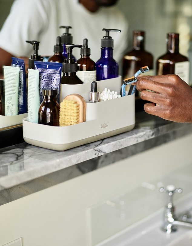 Joseph Joseph - EasyStore™ Bathroom Caddy with Matt Finish (Ecru)