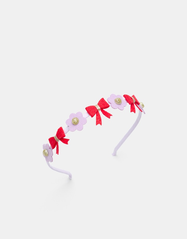 Seed Heritage - Felt Flower and Bows Headband