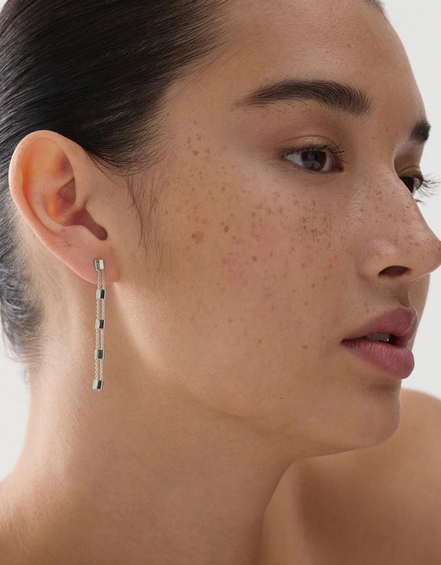 Najo - Summer Veil Silver Stud Earring