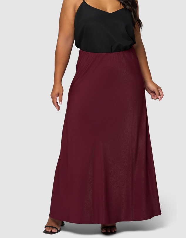 Something 4 Olivia - Luxe Satin Maxi Skirt