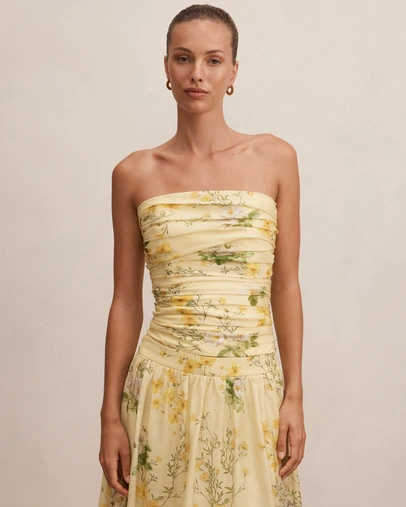 Forever New - Palmer Gathered Strapless Top