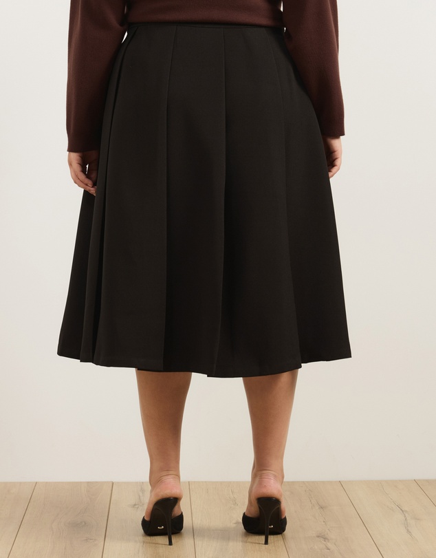 Atmos&Here Curvy - Lux Pleated Midi Skirt