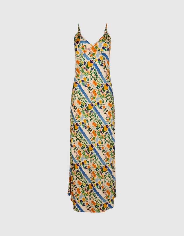 KINGA CSILLA - Limone Triangle Slip Dress