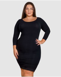 B Free Intimate Apparel - Plus Size Bamboo 3/4 Sleeve Dress