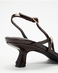 AERE - Leather Slingback Heels