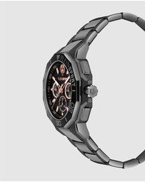 Plein Sport - Plein Titan Watch 46mm Black Dial and IP Gun Bracelet