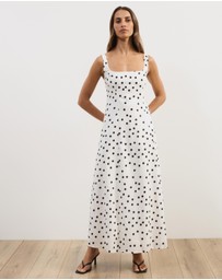 Atmos&Here - Pippa Sleeveless Linen Blend Midi Dress