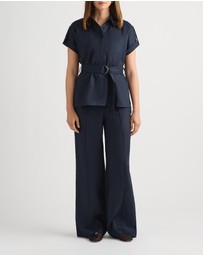 David Lawrence - Imogen Linen Belted Shirt
