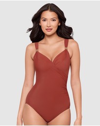 Miraclesuit Swimwear  - Razzle Dazzle Siren Crossover Shaping Swimsuit