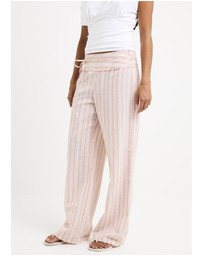 Subtitled - Ines Stripes Low Rise Pants