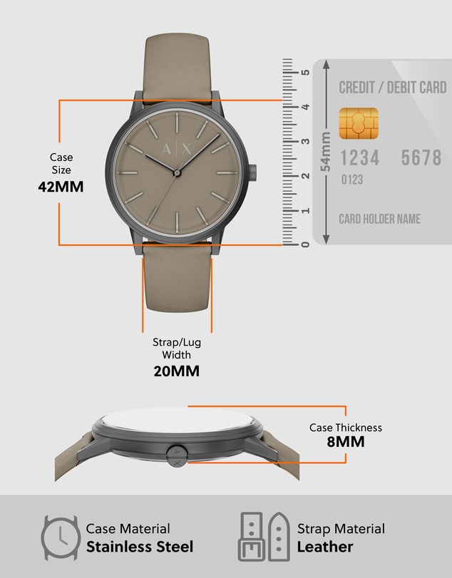 Armani Exchange - Gray Analogue Watch