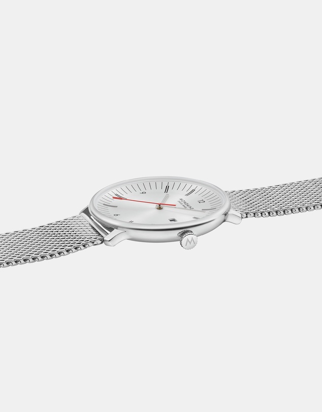 Mondaine - Mondaine Doppio Stainless Steel 41mm Watch