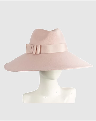 Max Alexander - Wide Brim Pink Winter Hat