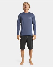 Billabong - Mens Big Wave Daz Long Sleeve Rash Vest