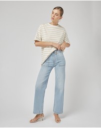 DRICOPER DENIM - Amy Beige Stripe Tee