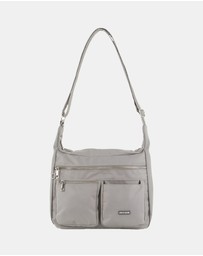 Pierre Cardin - Pierre Cardin Nylon Anti-Theft Cross Body Bag