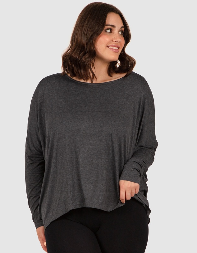 B Free Intimate Apparel - Bamboo Boat Neck Long Sleeve Top