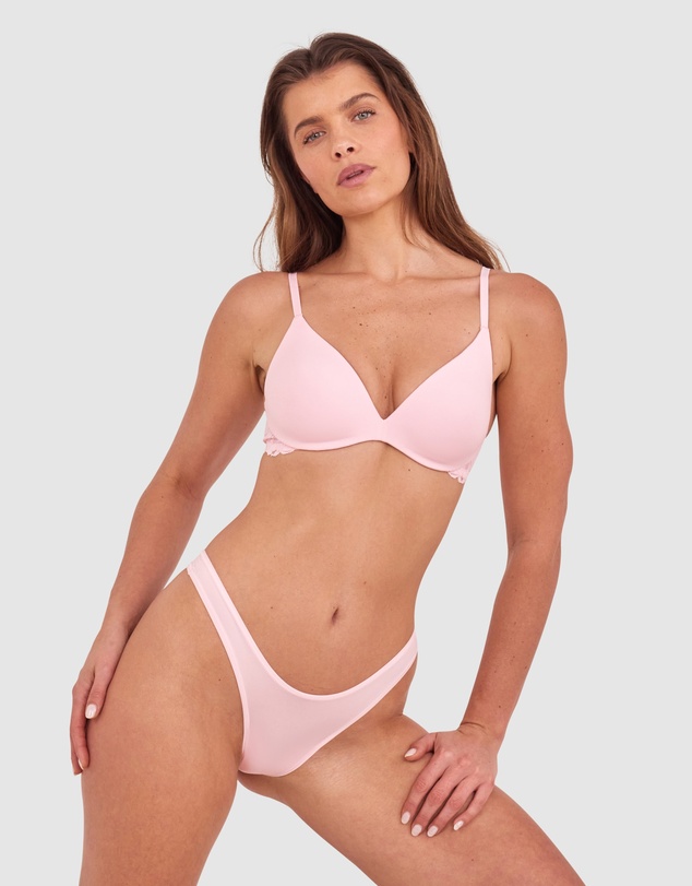 Bras N Things - NKD High Leg G String - Pink