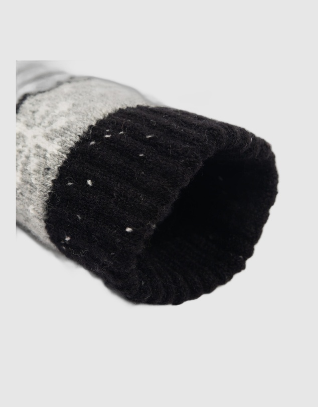 DENTS - Fair Isle Jacquard Knitted Gloves