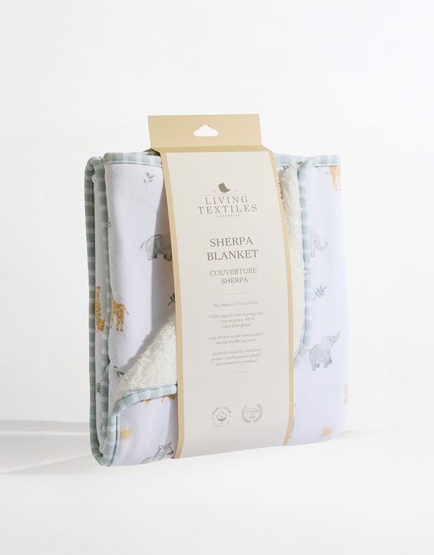 Living Textiles - Sherpa Blanket - Roam & Roar
