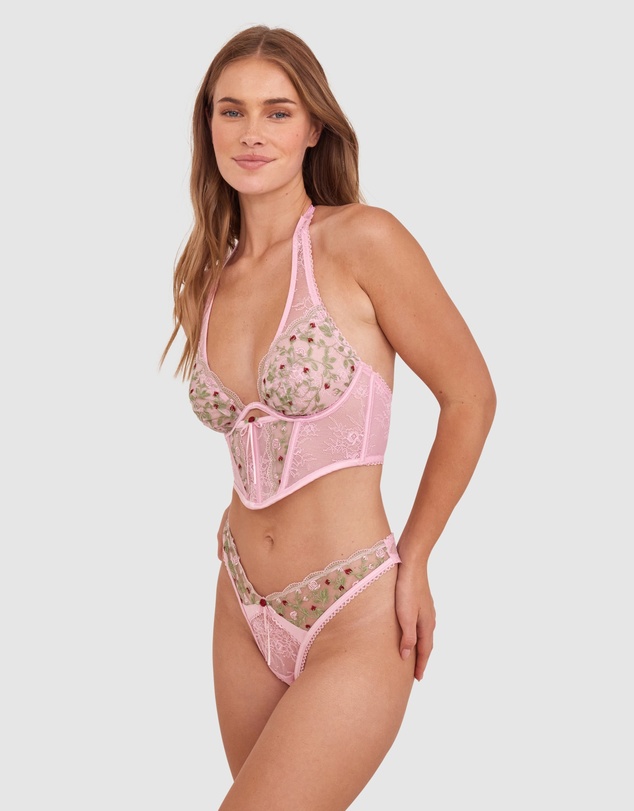 Bras N Things - Enchanted Willow Delight Corset - Pink