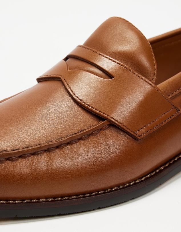 Polo Ralph Lauren - Jett Lug-Sole Leather Penny Loafer- Iconic Exclusive - Men's