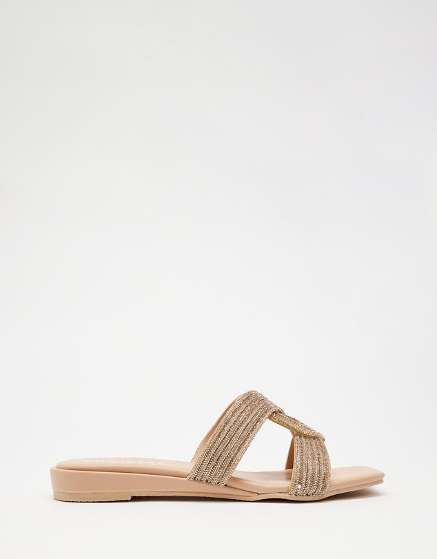 Holster - Zara Low Wedge Sandals - Tan - Women's