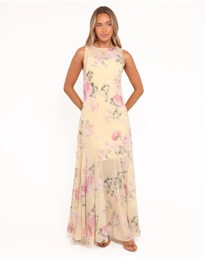 Petal & Pup - Keani Maxi Dress - Yellow Floral