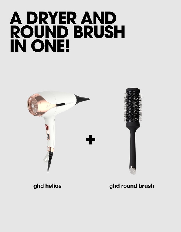ghd - duet blowdry 2 in 1 Hair Dryer Brush in White