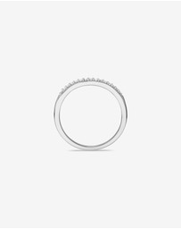 Michael Hill - Wedding Ring with 0.10 Carat TW of Diamonds in 14kt White Gold