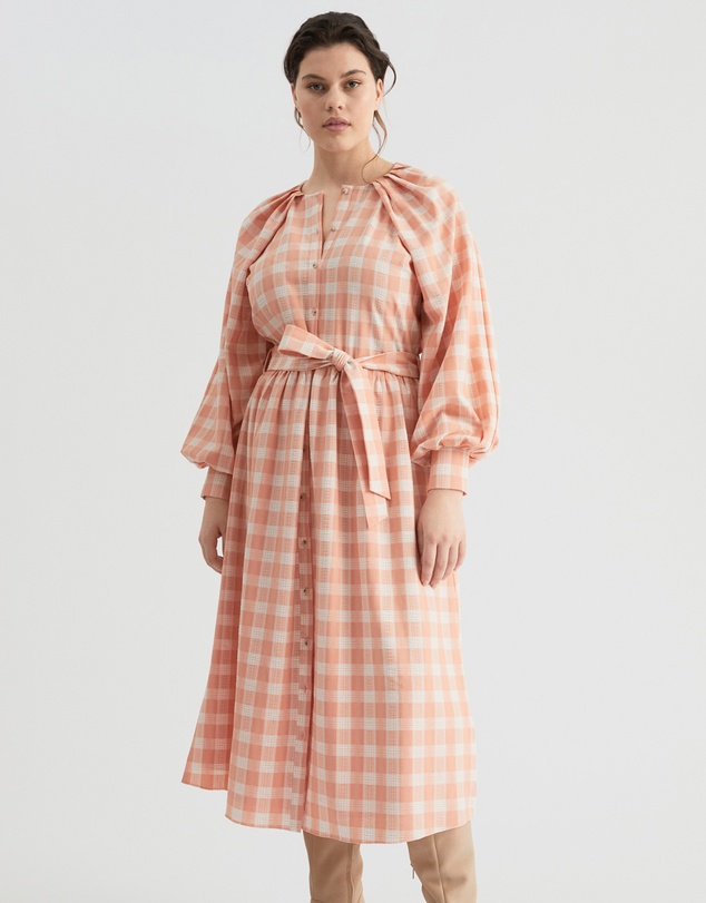 Witchery - Check Shoulder Shirt Dress