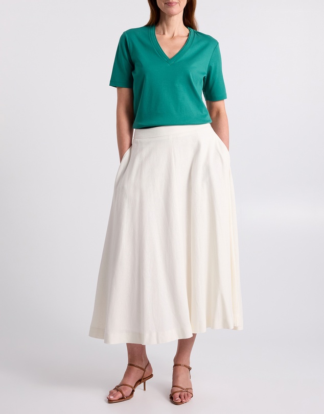 David Lawrence - Misty V Neck Cotton Tee