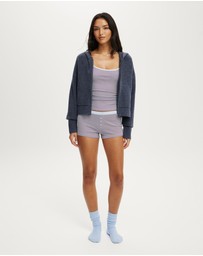 Cotton On Body - Zip Through Knitted Lounge Hoodie