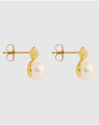 Najo - Mirage Yellow Gold Pearl Earring