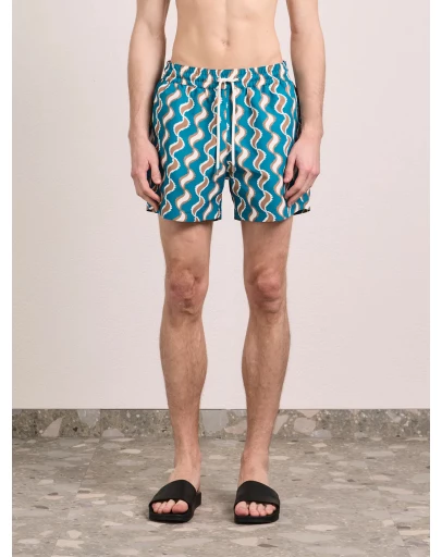 Frescobol Carioca - Rio Copa Paisley Print Swim Shorts