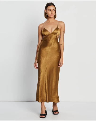 Third Form - Crush Bias Tri Midi Dress