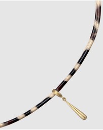 Elli Jewelry - Necklace Choker Pendant Dainty 925 Sterling Silver Gold-Plated