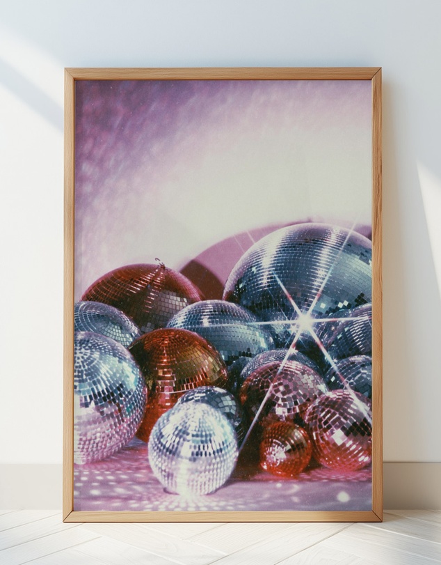 Olive et Oriel - Disco Ball Party by Samantha Hearn Art Print