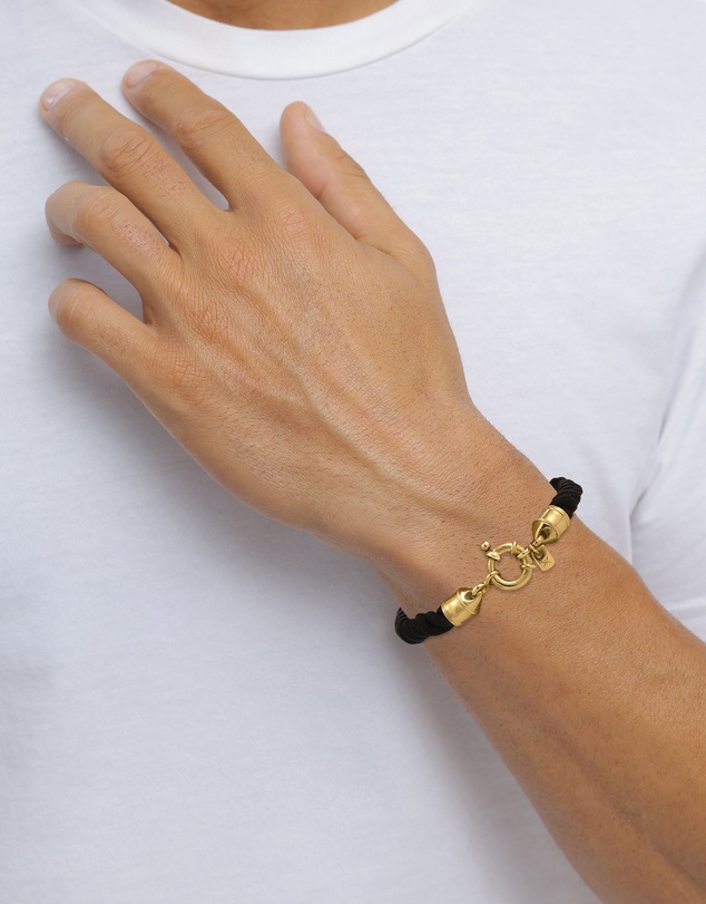 Kuzzoi - ICONIC EXCLUSIVE - Twisted Cord Bracelet in Gold-Plated 925 Sterling Silver