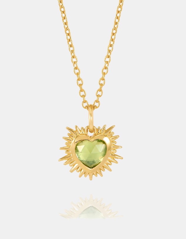 Rachel Jackson - Electric Love August Birthstone Heart Necklace