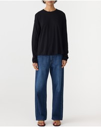 Bassike - Slouch Superfine Long Sleeve T-Shirt