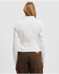Cotton On - Peyton Gathered Long Sleeve Shirt