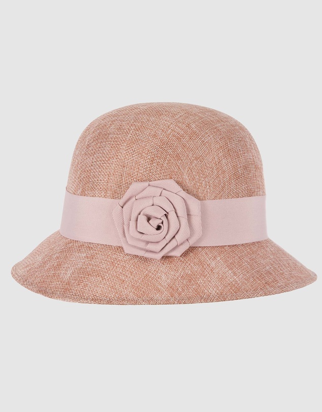 Max Alexander - Cloche Rose Dusty Pink Bucket Hat